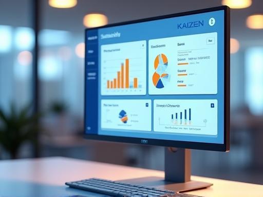 KAIZEN Automator ダッシュボードインターフェースのモックアップ